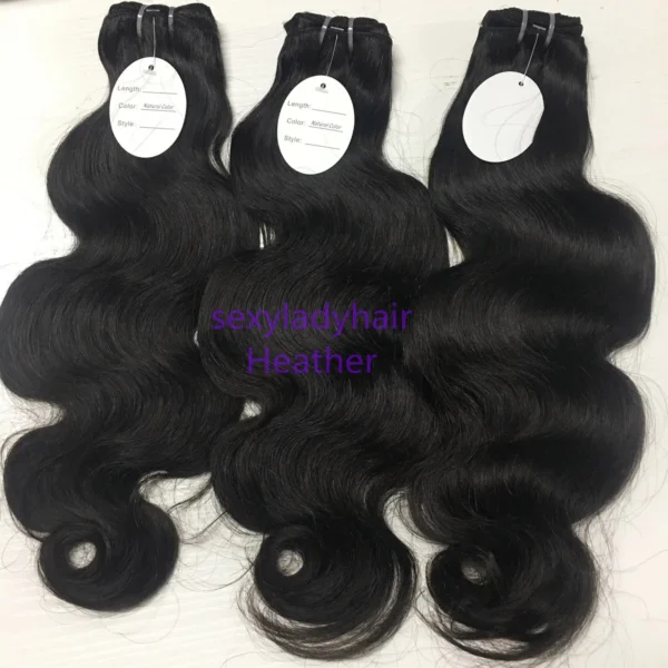 Wholesale Best Grade Cuticle Aligned Vendors Raw Virgin Brazilian hair bundles 100% Human Hair, Indian human hair extension - Image 4