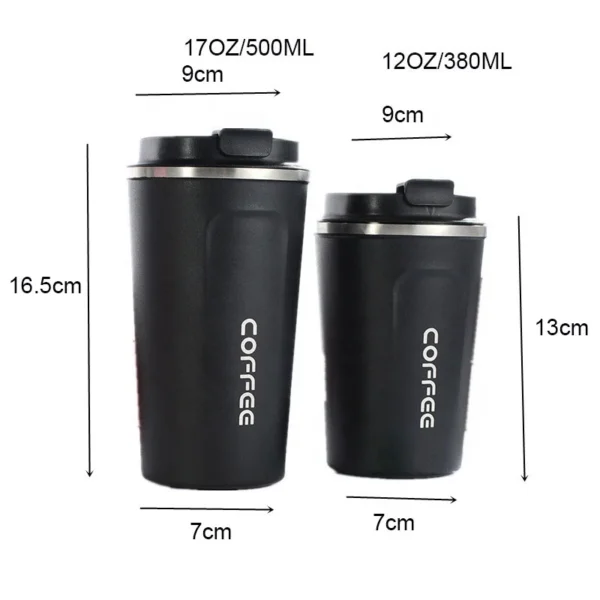 12/17oz double wall reusable water stainless steel Thermos tumbler cups Smart coffee mug with Led Temperature - Image 2