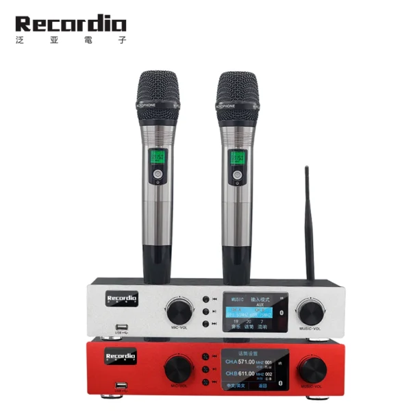 GAW-L600 Professional Power Amplifier Effector UHF wireless microphone three in one for Karaoke stage performance - Image 6