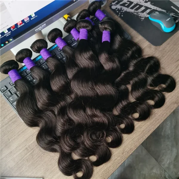 Wholesale Brazilian Indian Cuticle Aligned Raw Human Hair 100% Human Hair Weave Bundle - Image 6