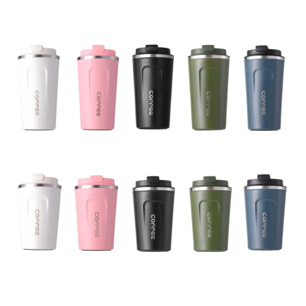 12/17oz double wall reusable water stainless steel Thermos tumbler cups Smart coffee mug with Led Temperature