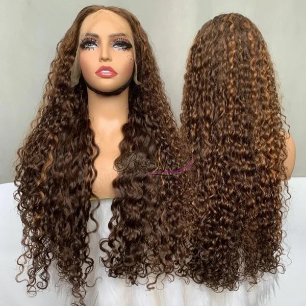 Best Selling Super Double Drawn Luxury Curly 13x4 Full Frontal Lace Transparent Wig Wholesale Brazilian Human Hair For Women - Image 6