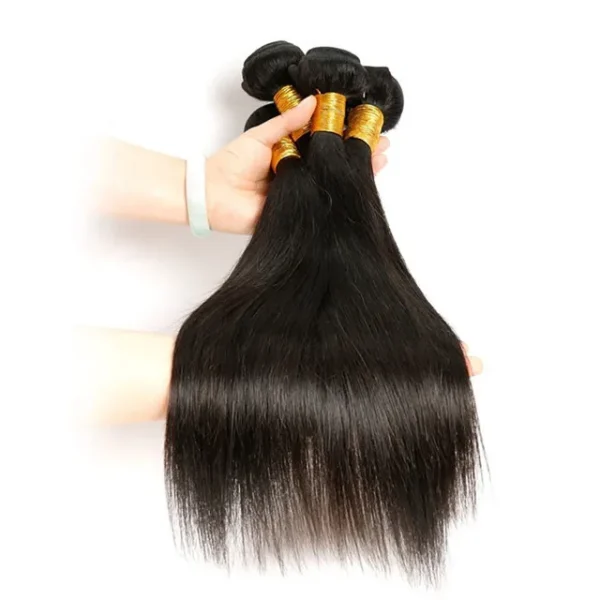 Large stock cheap 100% mink Brazilian hair bundles, cuticle aligned virgin hair, bone straight human hair extensions - Image 3