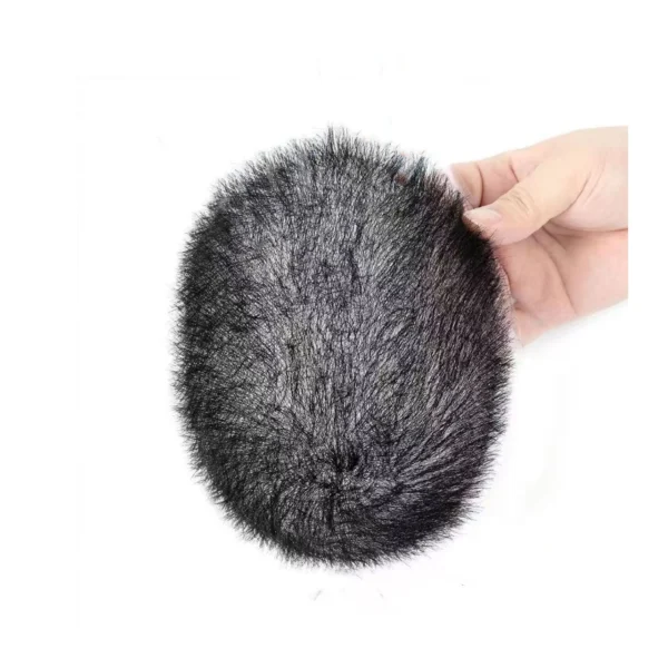 Fashion Style 100% High Quality Human Hair Toupee for Men 13*18CM Size Machine Made with Full PU Skin Base - Image 6