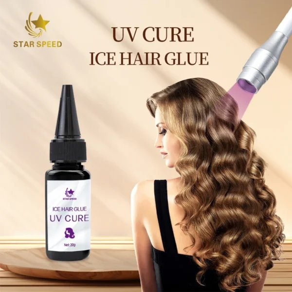 Star Speed UV Glue Clear Private Label Waterproof 20g Human Hair Extension Glue