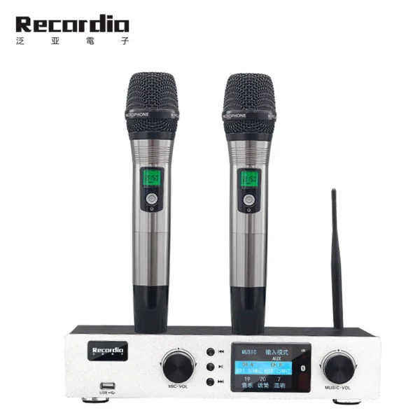 GAW-L600 Professional Power Amplifier Effector UHF wireless microphone three in one for Karaoke stage performance - Image 2