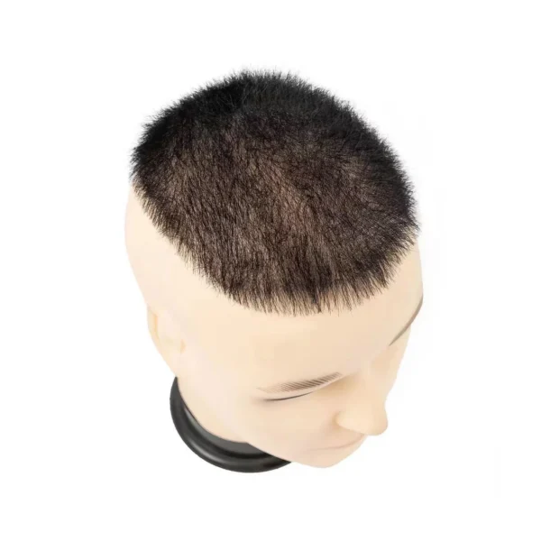 Fashion Style 100% High Quality Human Hair Toupee for Men 13*18CM Size Machine Made with Full PU Skin Base