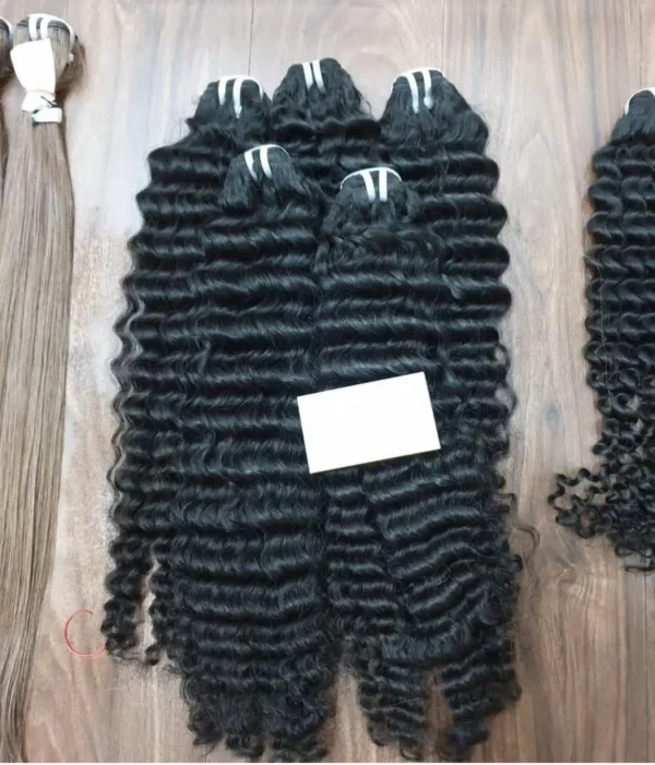 Raw vietnamese burmese curly natural virgin hair bundles full lace human hair wigs for black women 100% human hair - Image 2