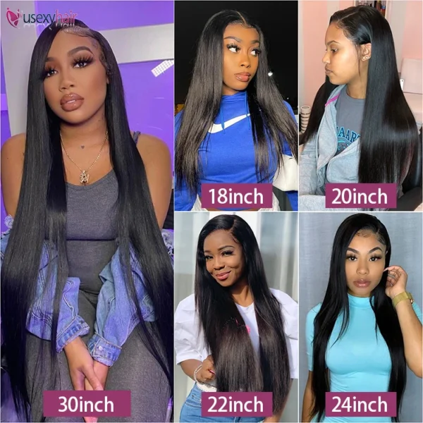 150% Silky Straight Natural Frontal Wig 13x4 Lace Frontal Wigs For Women Brazilian HD Transparent  Lace Front Human Hair Wig