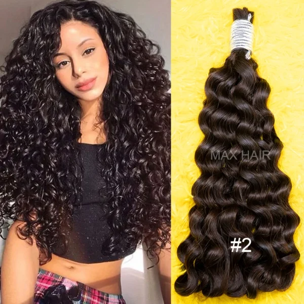 Wholesale Virgin Raw Indian Cabelo Humano Natural Bulk Human Hair Bulk For Bariding Brazilian Hair Weave Vendor - Image 4