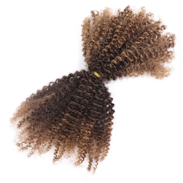 Wet and Wavy Bulk Human Hair For Braiding No Weft Kinky Curly Bulk Human Hair Braiding Bundles Hair Extension Kinky Curl - Image 4