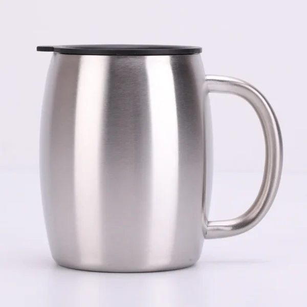 14 OZ Stainless Steel Coffee tumbler with Lids Double Walled Insulated Coffee Beer Mugs Travel Cups with Lids and handle tumbler - Image 6