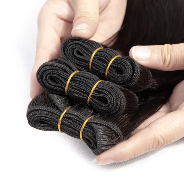 Remy hair 100 double drawn virgin cuticle aligned human hair cheap raw virgin malaysian hair  malaysian - Image 3