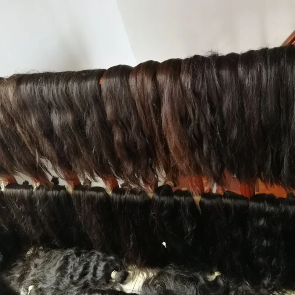 Raw Unprocessed Vrigin South Indian Weave Temple Virgin Hair - Image 6