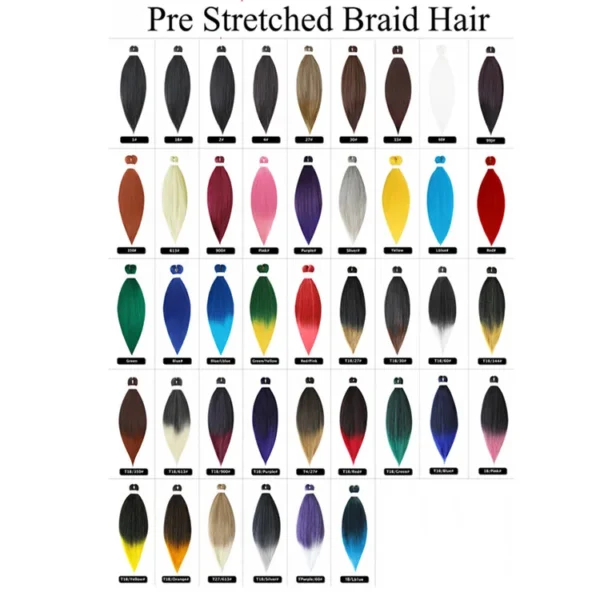 Hot Water Easy Braid Pre-stretched EZ Braiding Hair Yaki Jumbo Braids Synthetic Hair  Low Temperature Fiber - Image 3