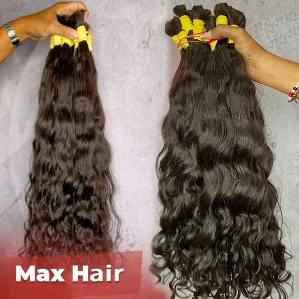 Wholesale Virgin Raw Indian Cabelo Humano Natural Bulk Human Hair Bulk For Bariding Brazilian Hair Weave Vendor - Image 6