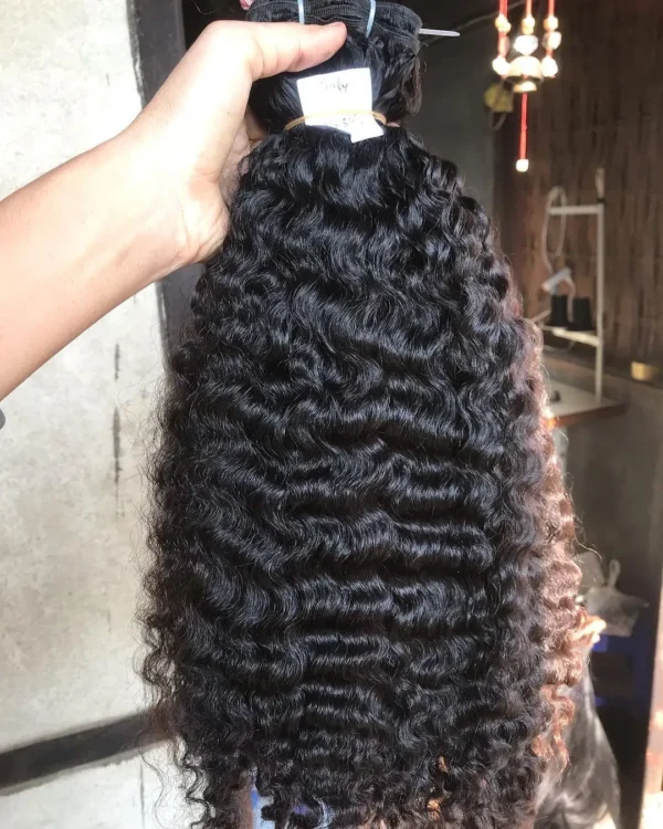 wholesale straight raw indian hair 100% virgin human hair bundles body wave raw burmese curly hair - Image 3