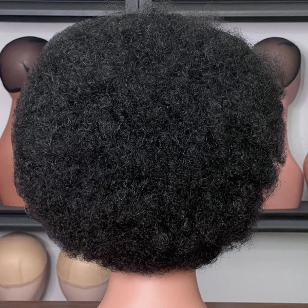 Weiqi Hair Cheap braid hair front Perruque Short Pixie Cut Wig Natural Black 13x4 full frontal afro pixie wig For black Women - Image 2