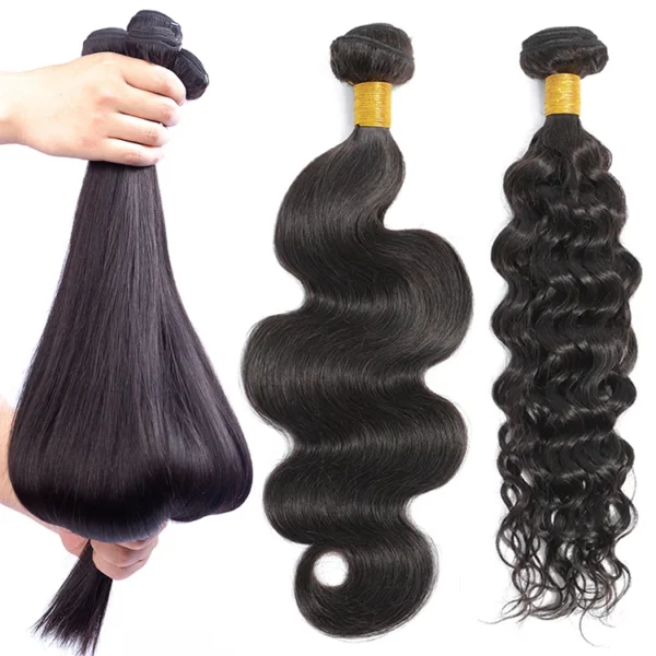 Wholesale Brazilian Indian Cuticle Aligned Raw Human Hair 100% Human Hair Weave Bundle - Image 3